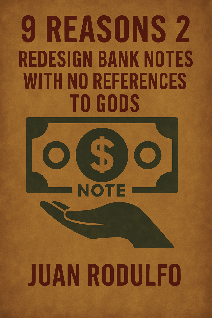 9 Reasons 2 Redesign bank notes with no references to gods in the US by Juan Rodulfo